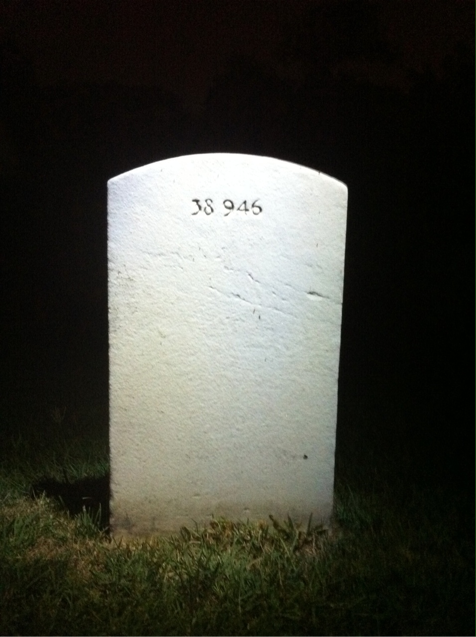 Back of headstone — Earl Anderson
