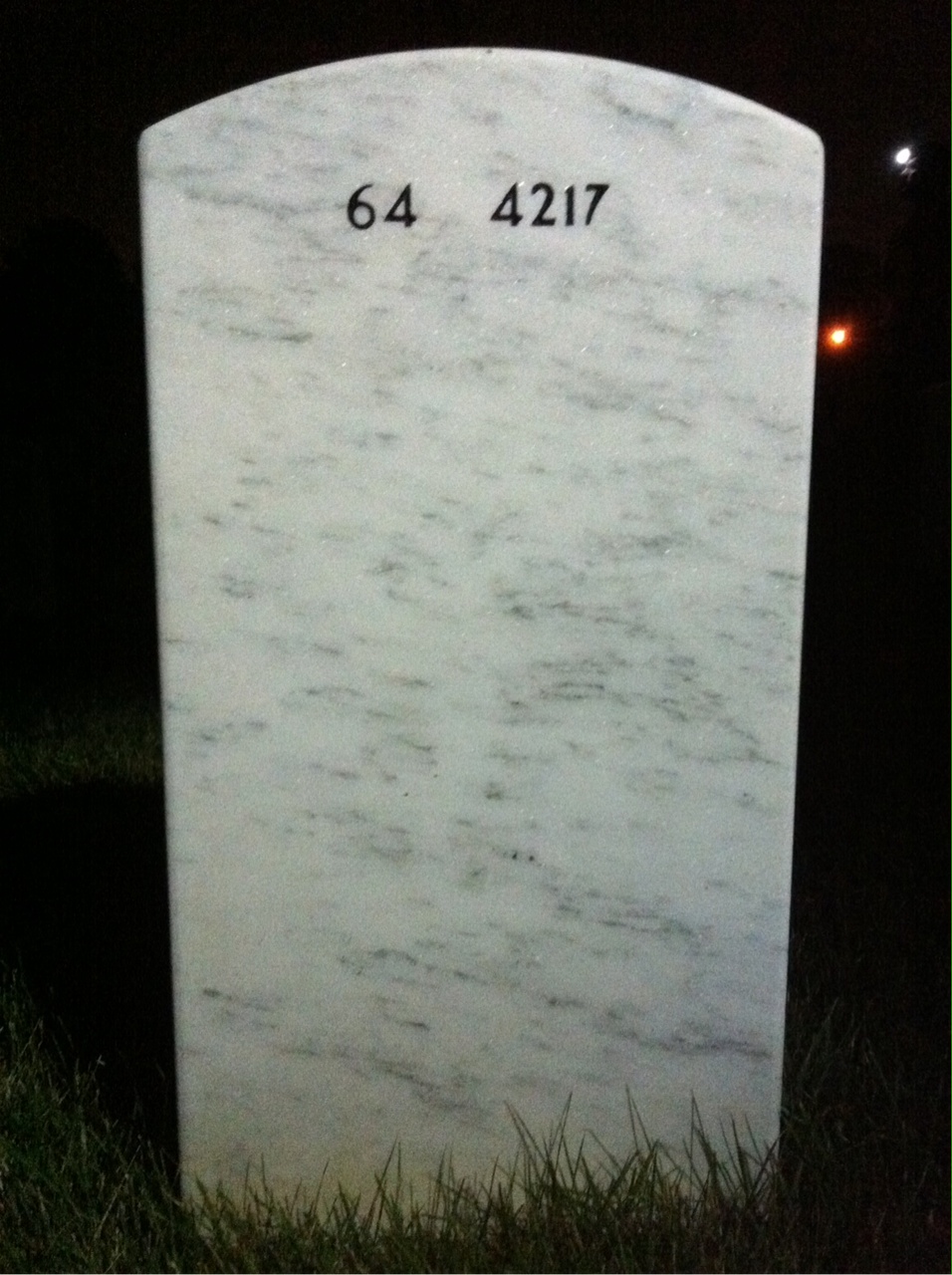 Back of headstone — Stephen Cleal