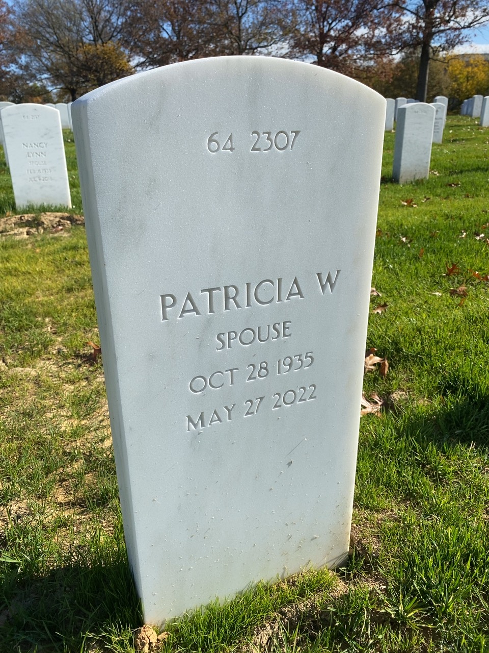 Back of headstone — Richard Friedman
