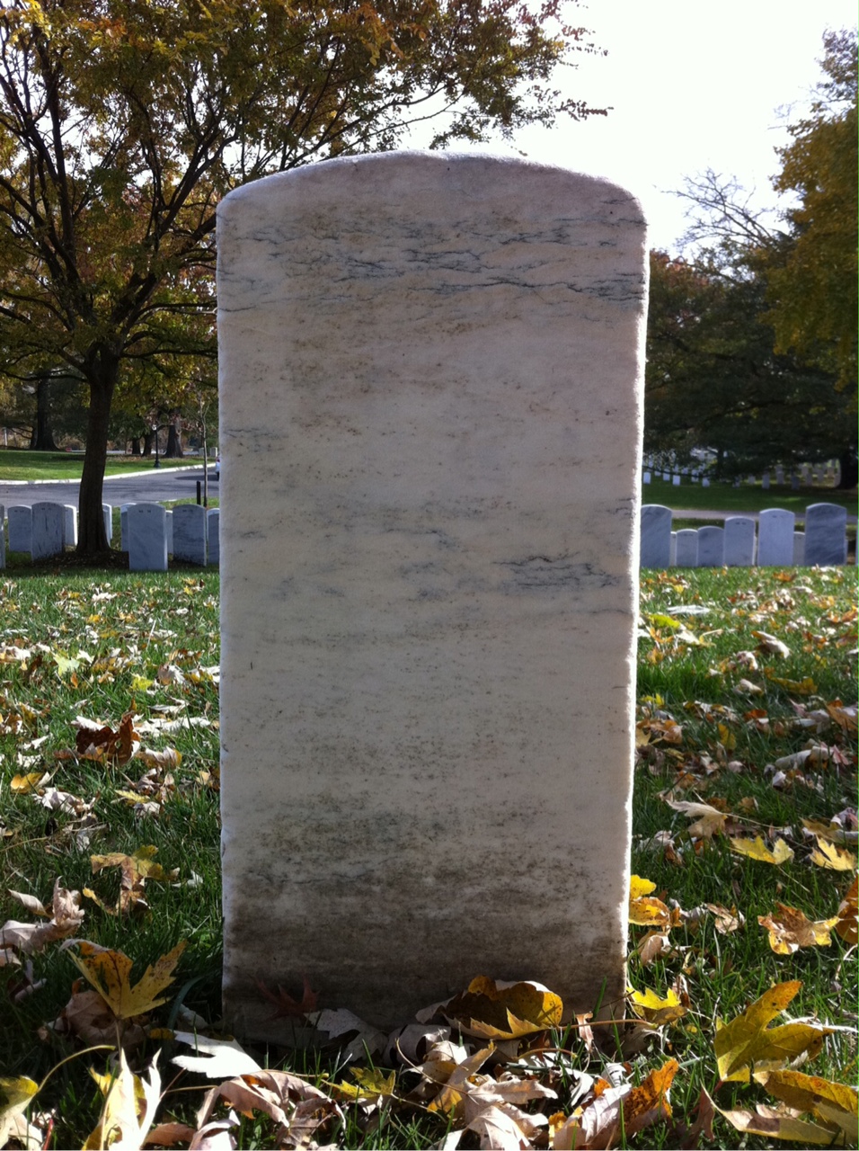 Back of headstone — Timothy Atkinson