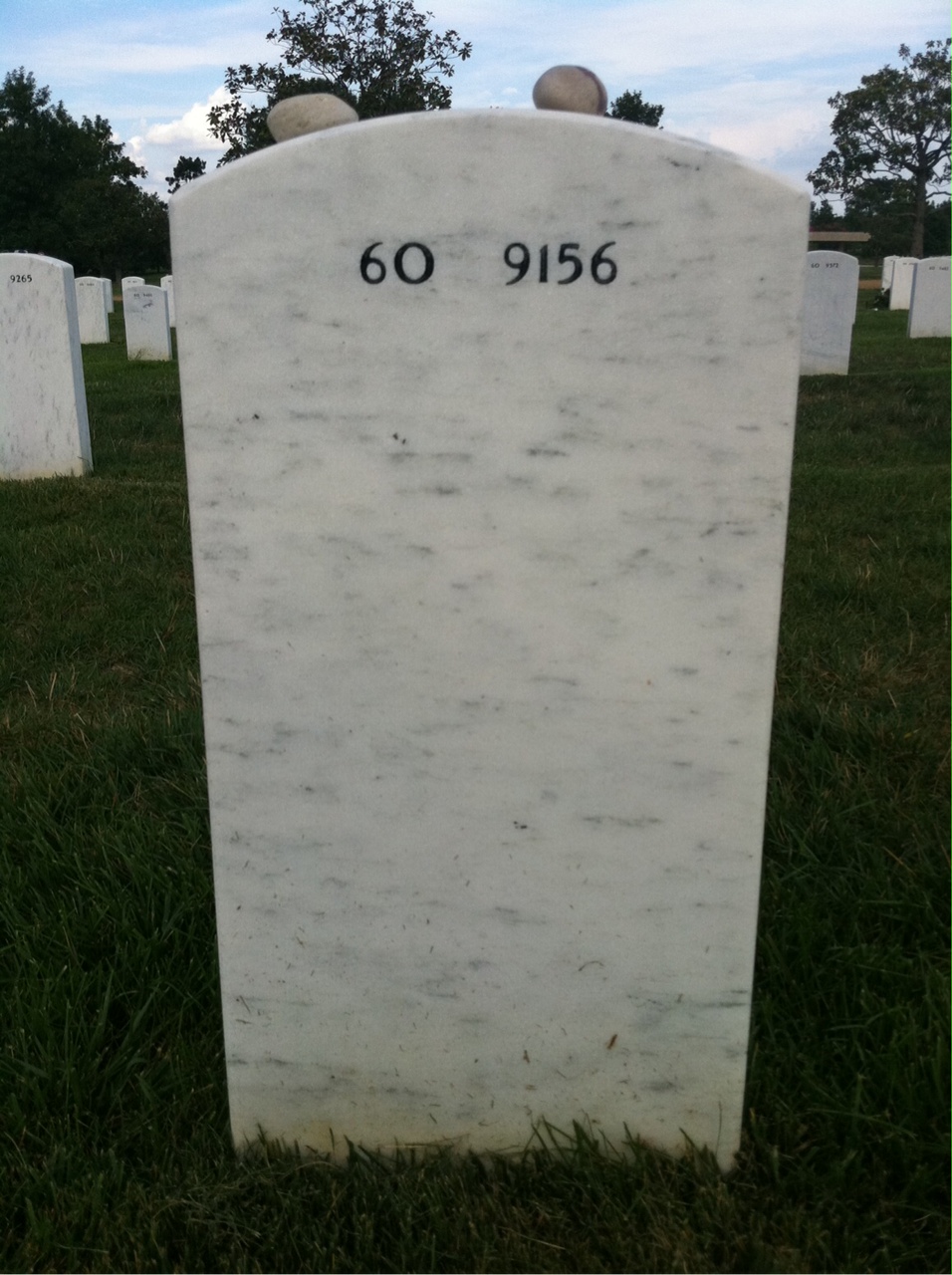 Back of headstone — James Richard Patton