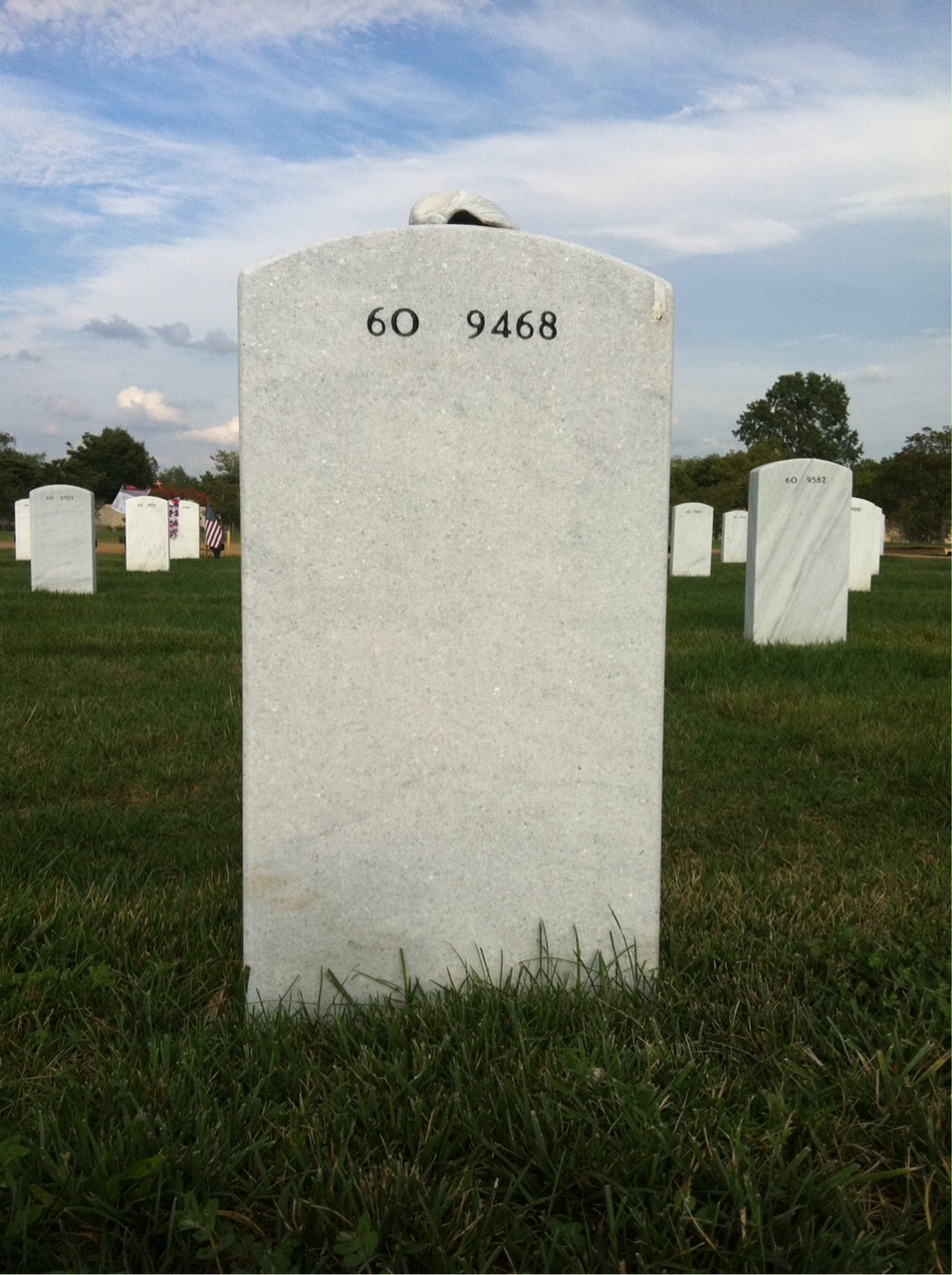 Back of headstone — Gary Alton