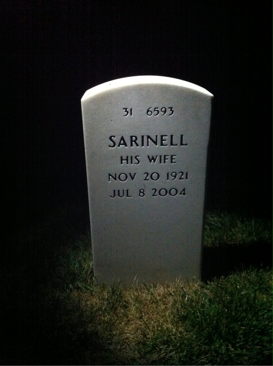 Back of headstone — Antone Essert