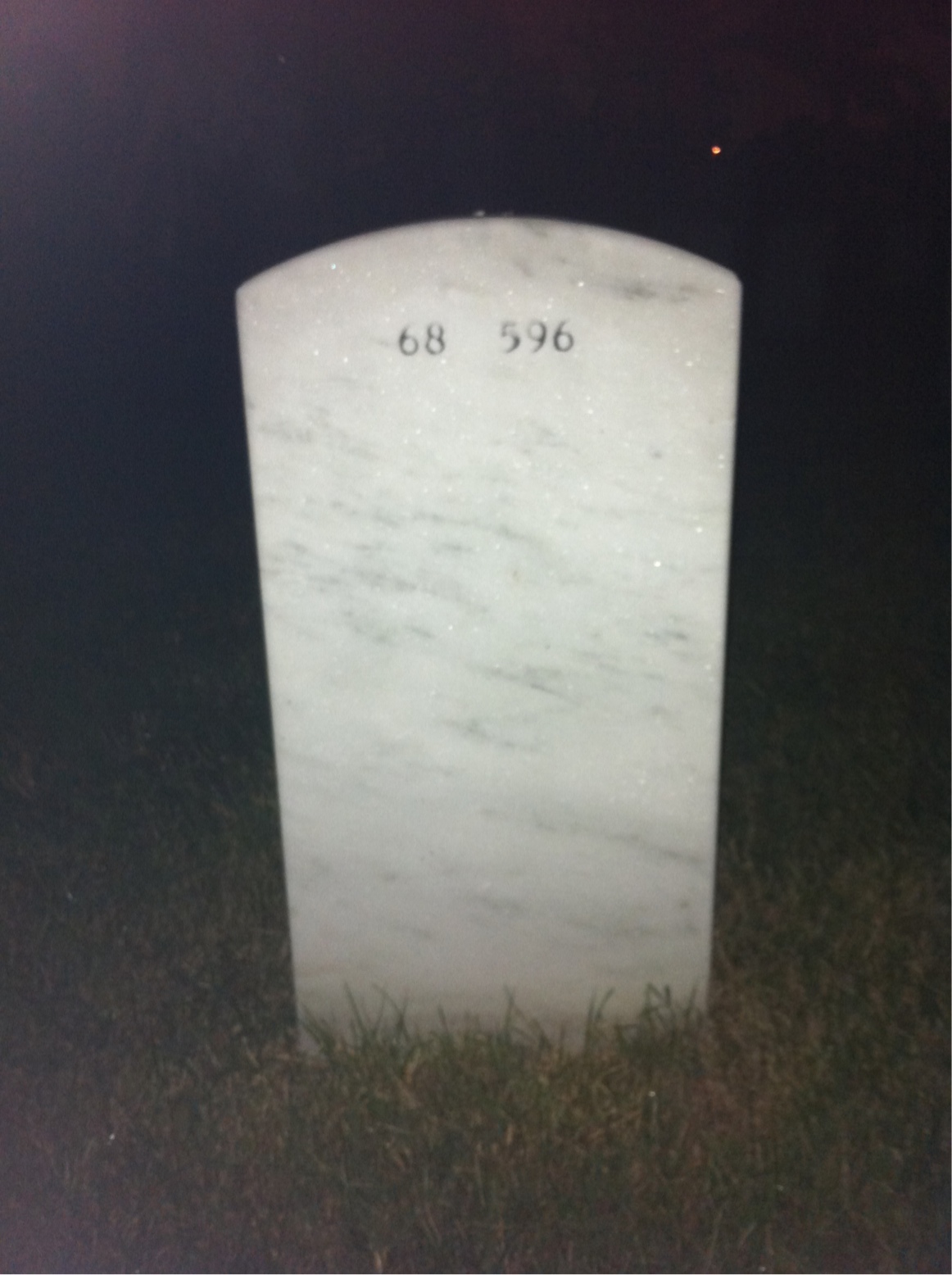 Back of headstone — Douglas Sourwine