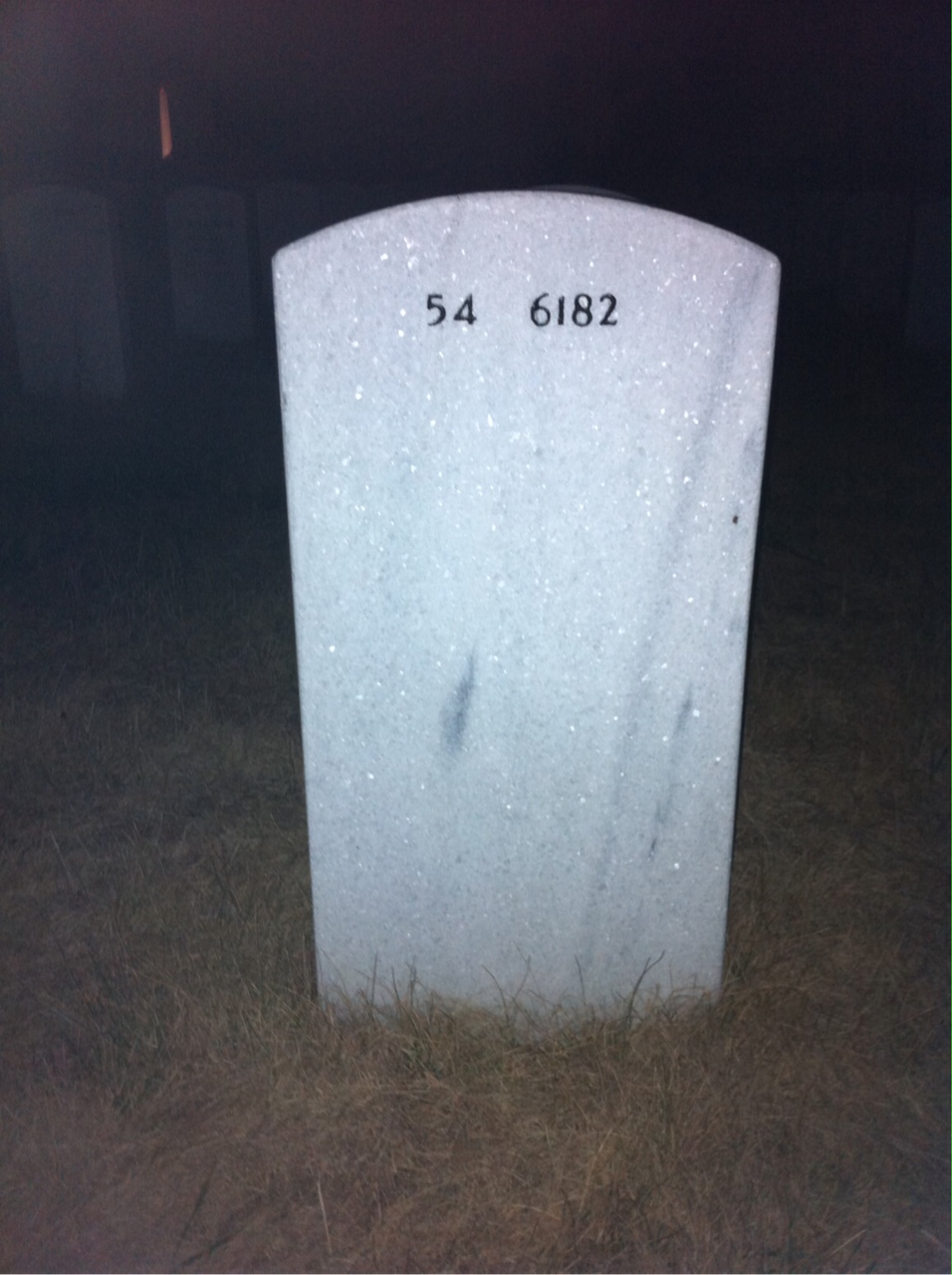Back of headstone — Robert Archer