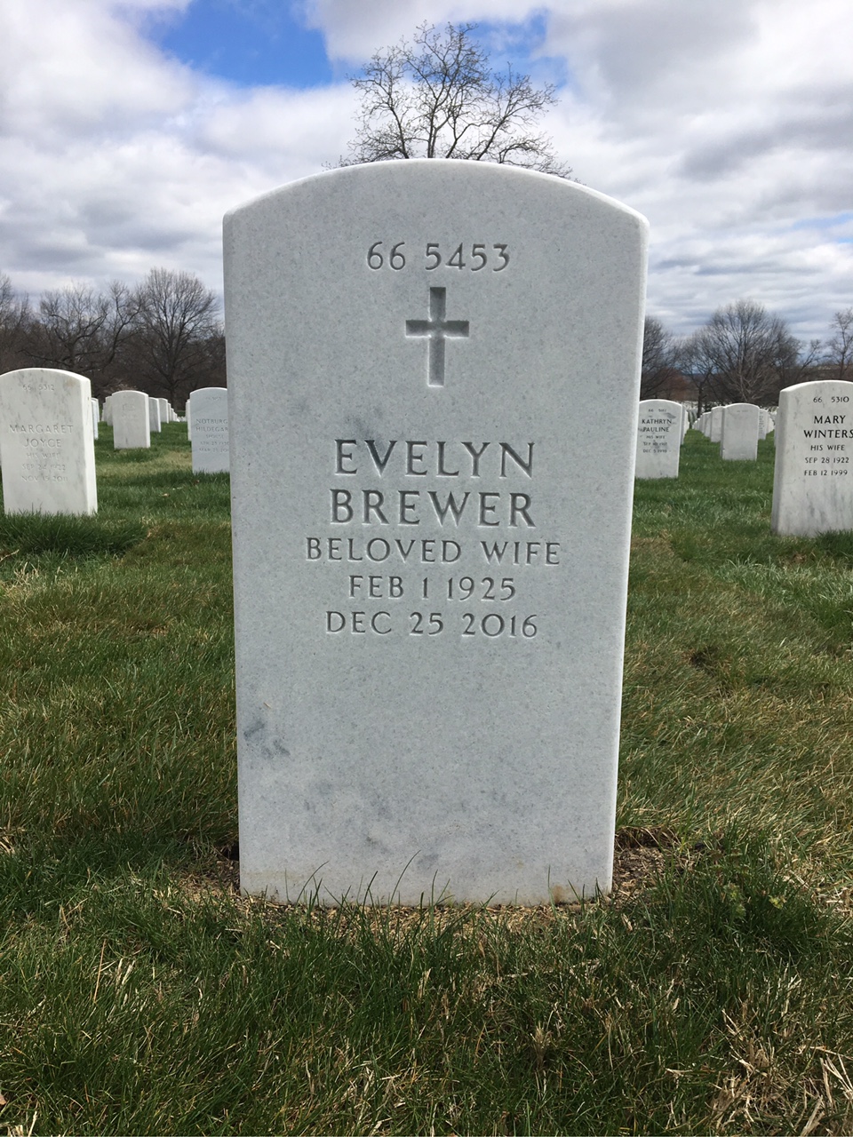 Back of headstone — Donald Cox