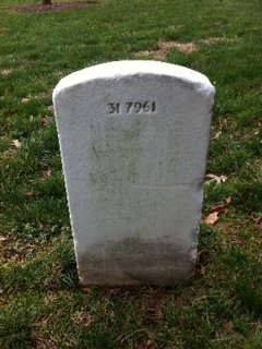 Back of headstone — Charles Cox