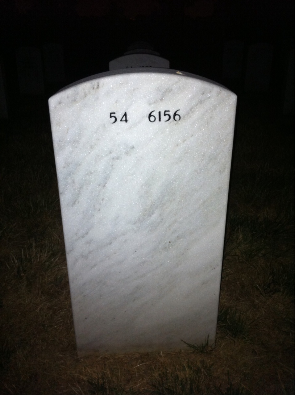 Back of headstone — Mary Rogers