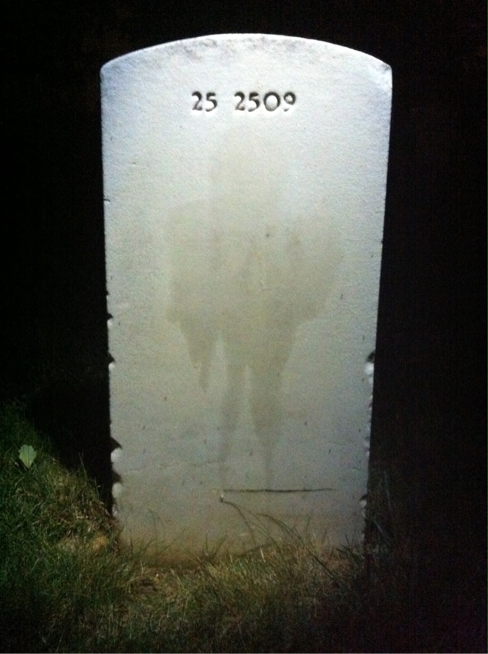 Back of headstone — James Jones