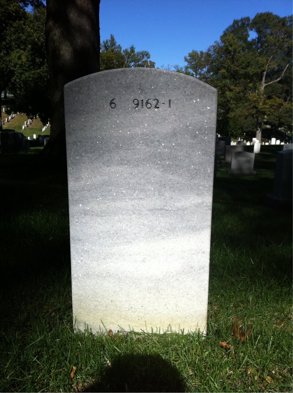 Back of headstone — William Brandes