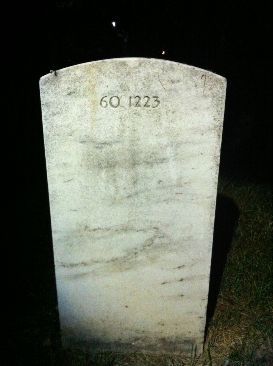 Back of headstone — Bruce Bidwell