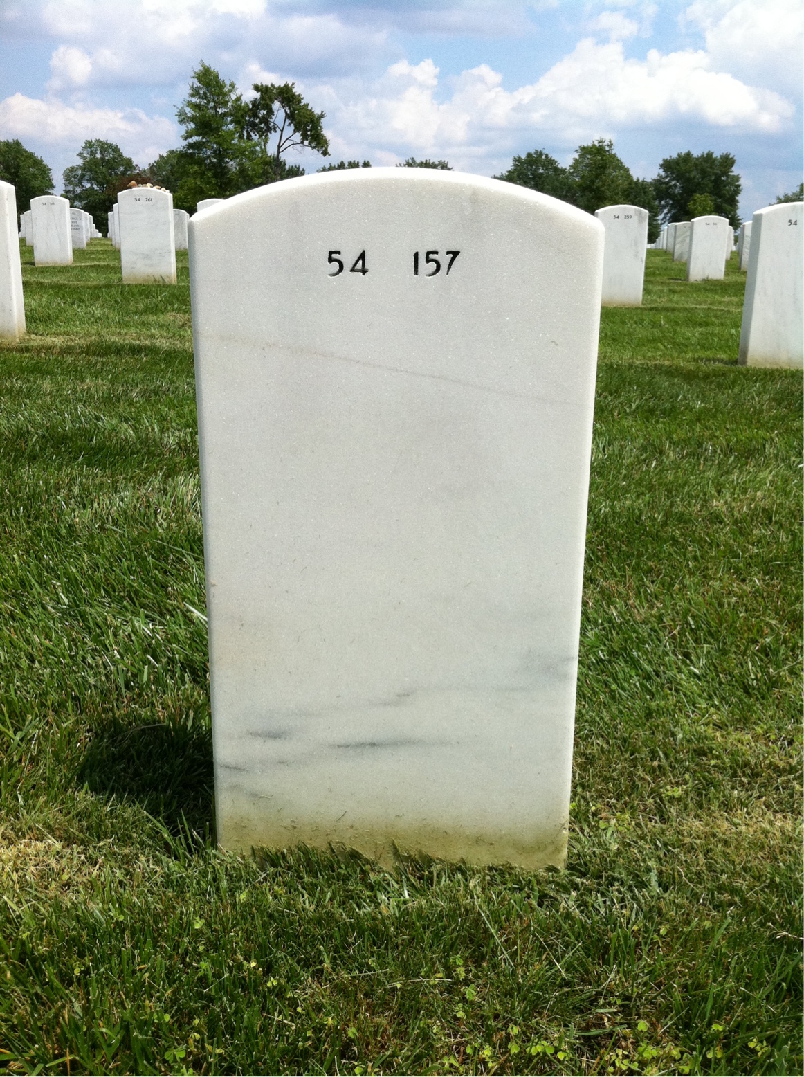 Back of headstone — Thomas Kennison