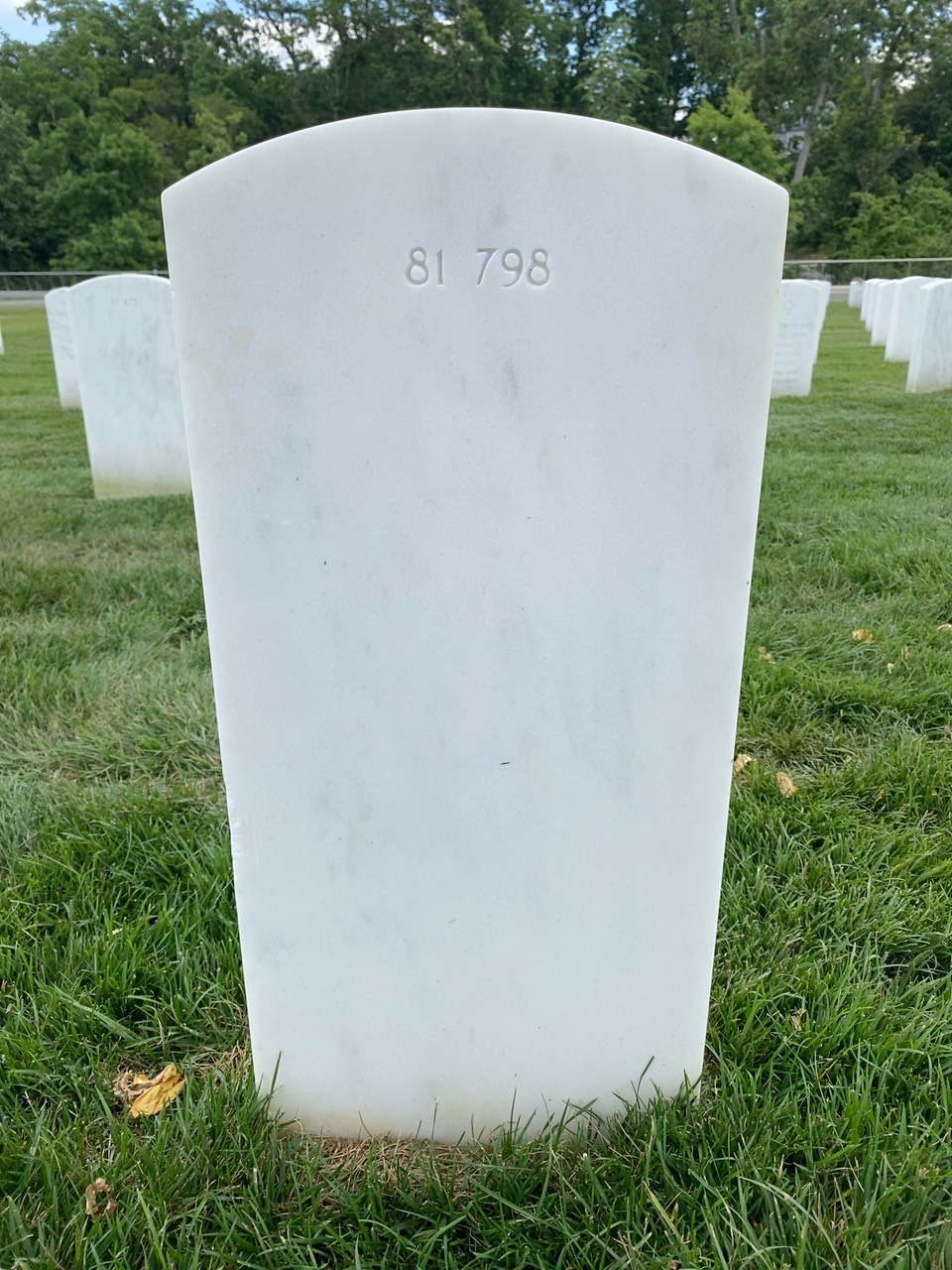 Back of headstone — William E Clark