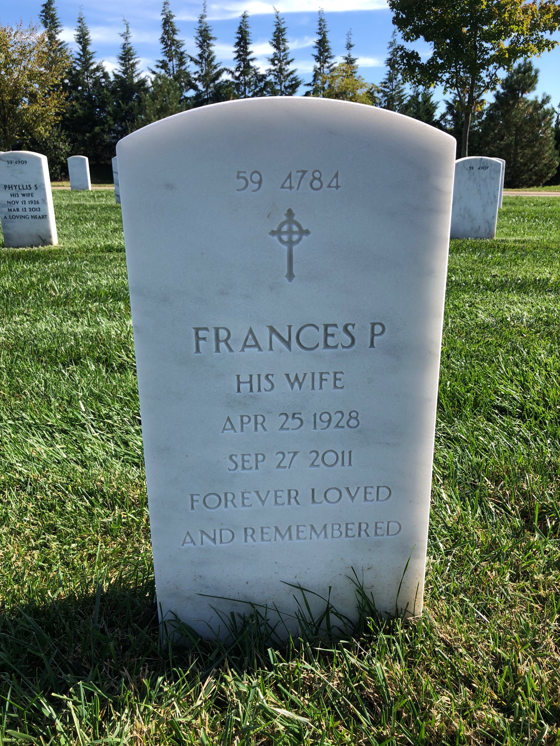 Back of headstone — Charles Murray