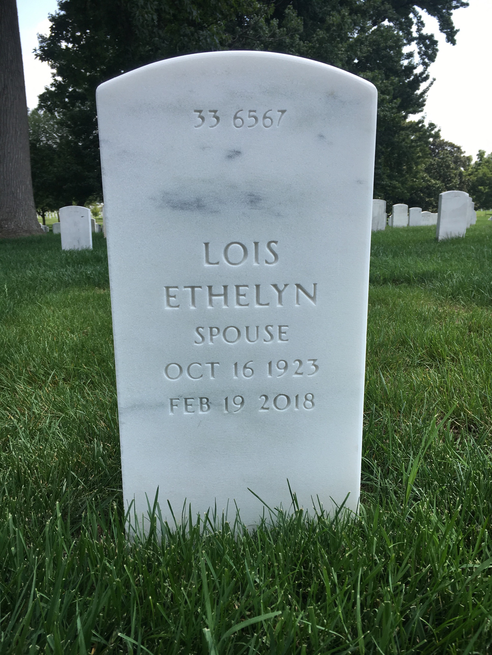 Back of headstone — Wayne Broadwater