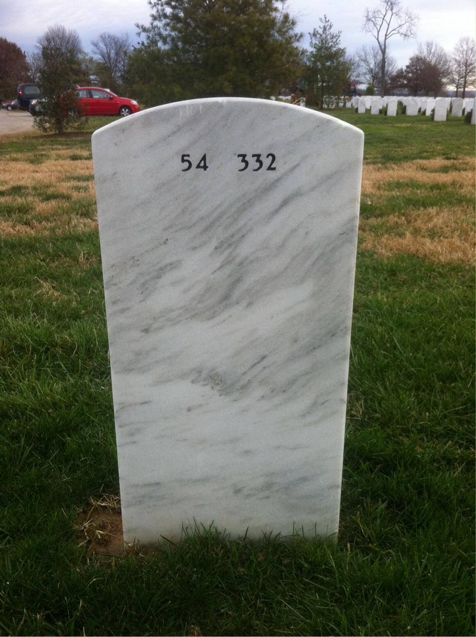 Back of headstone — Donald Taylor