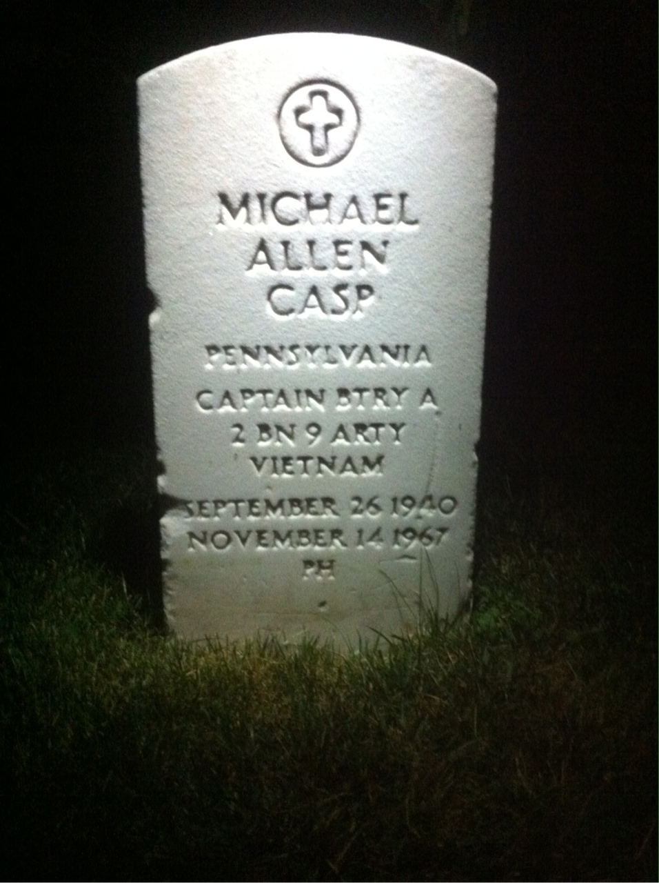 Headstone of Michael Allen Casp