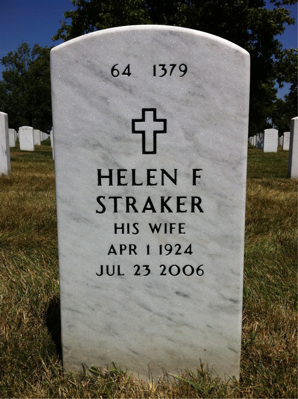 Back of headstone — Basil Shafer