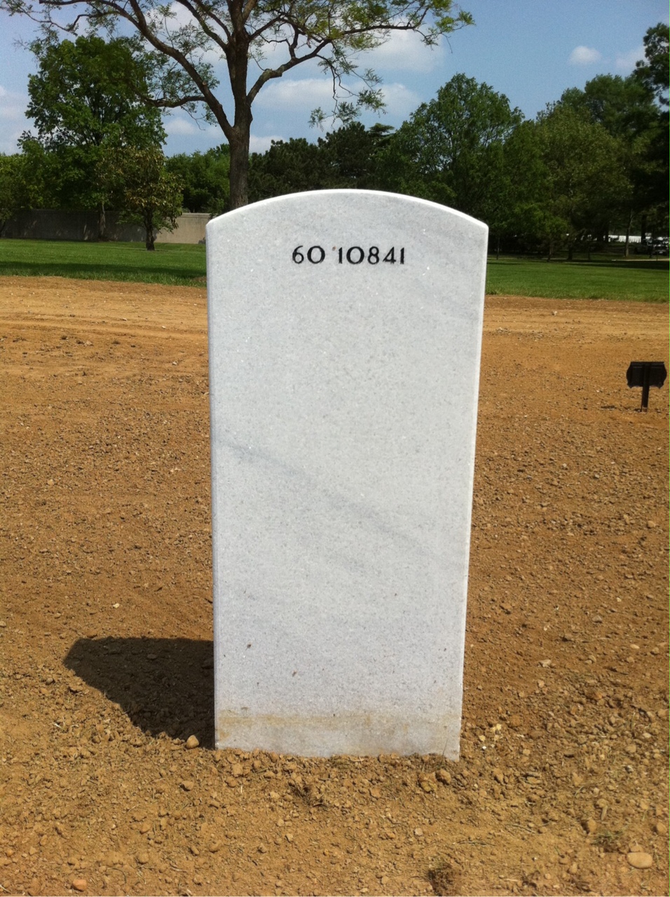 Back of headstone — Paul Edward Fowler
