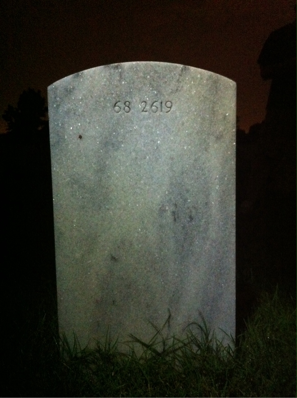 Back of headstone — Tillman Braden