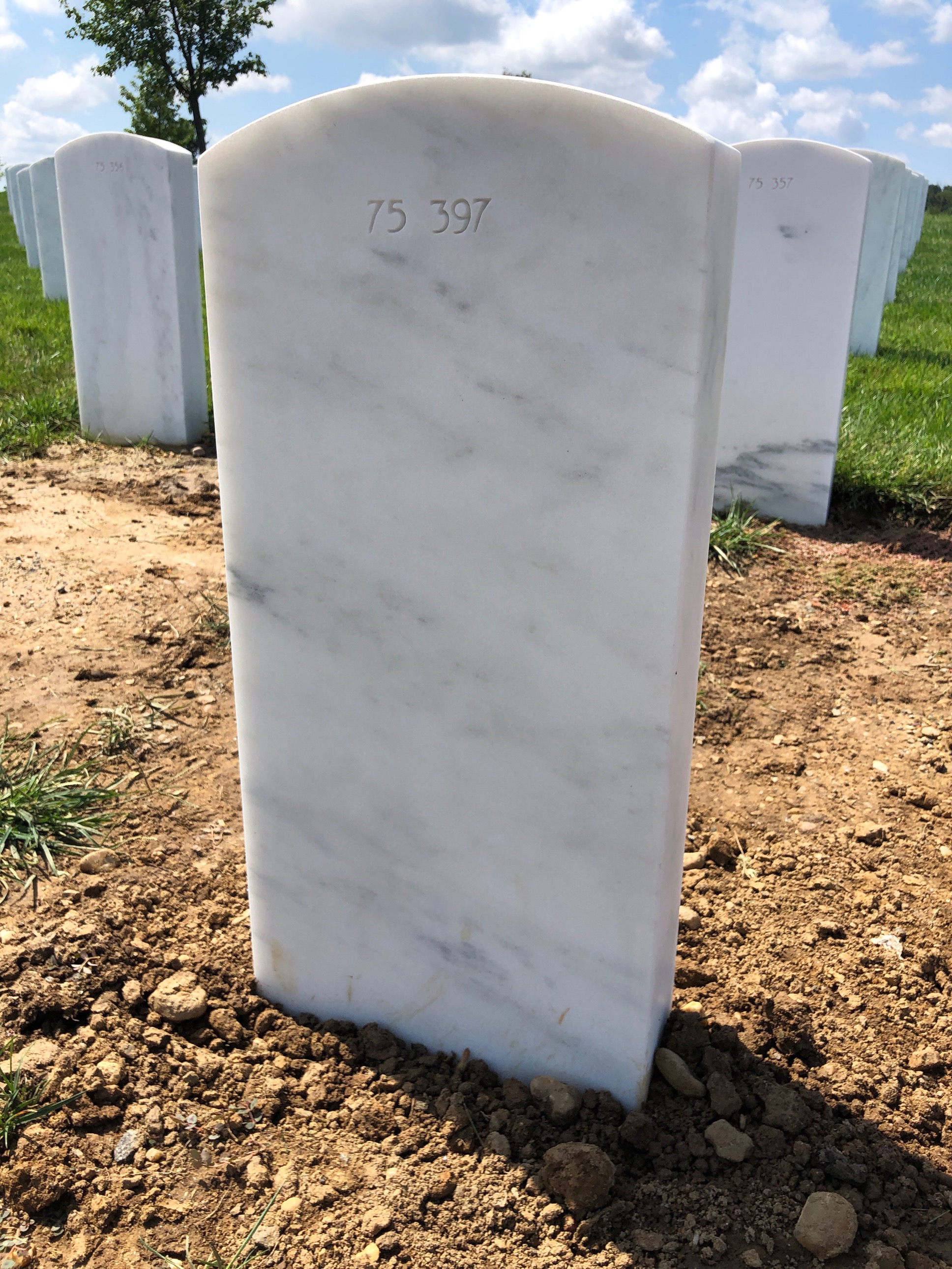 Back of headstone — Dale Edward Humberson
