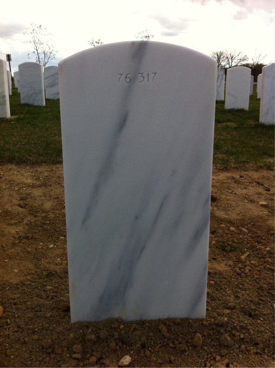 Back of headstone — William Joseph Gillette