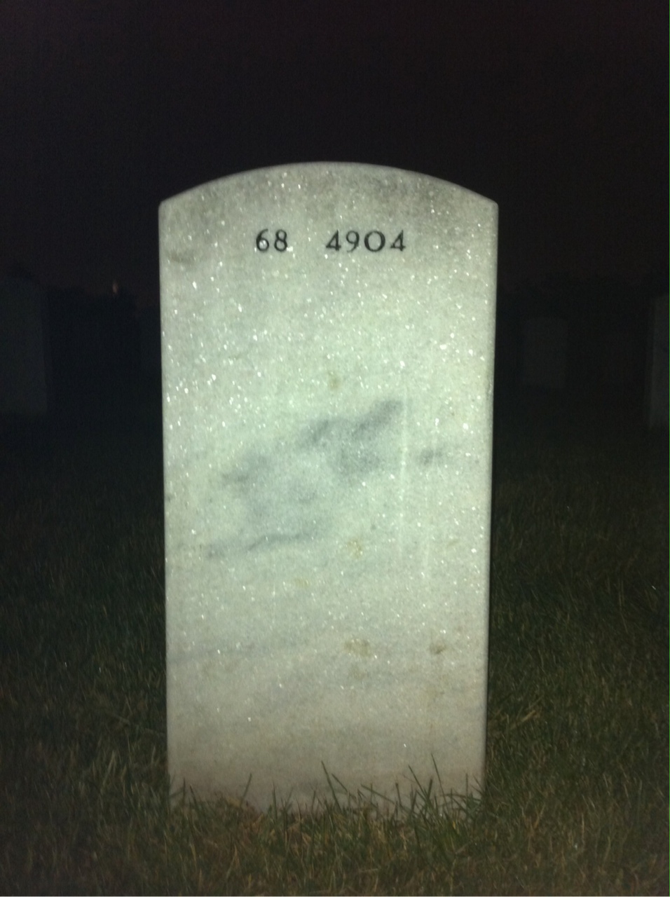 Back of headstone — John Everhard