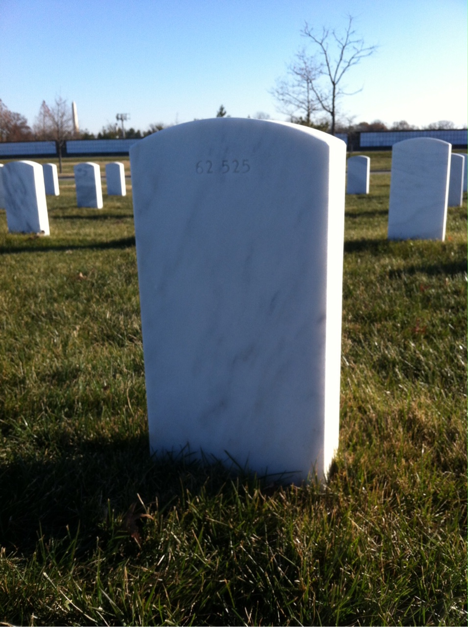 Back of headstone — Wyatt E Jones