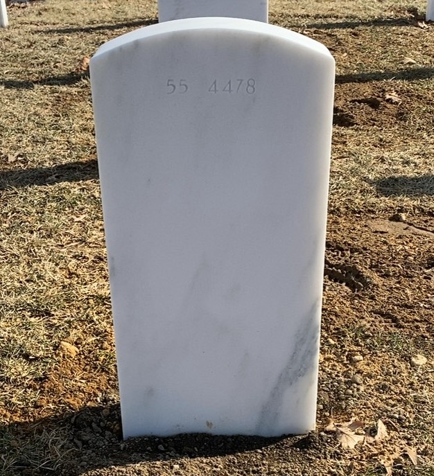 Back of headstone — William Randolph Heller