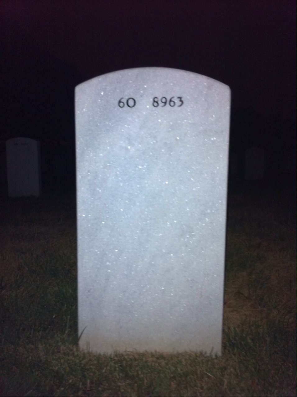 Back of headstone — Matthew Pucino