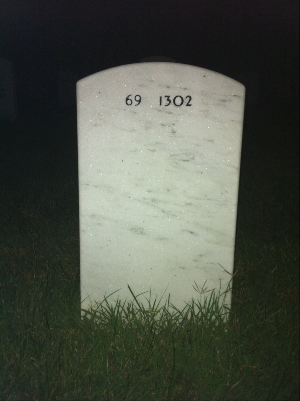 Back of headstone — Julian Mclaughlin
