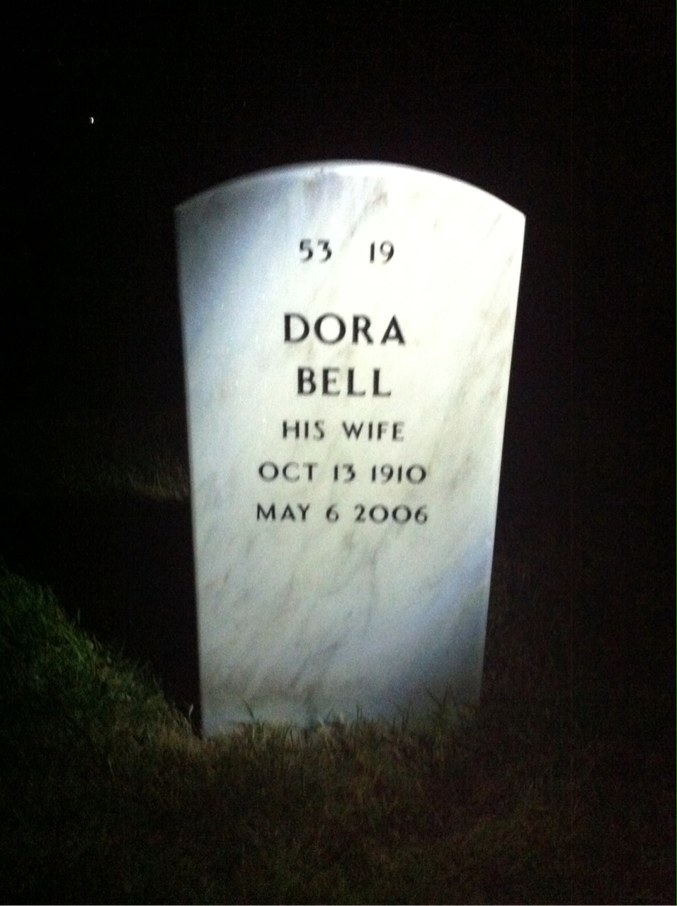 Back of headstone — Henry Church