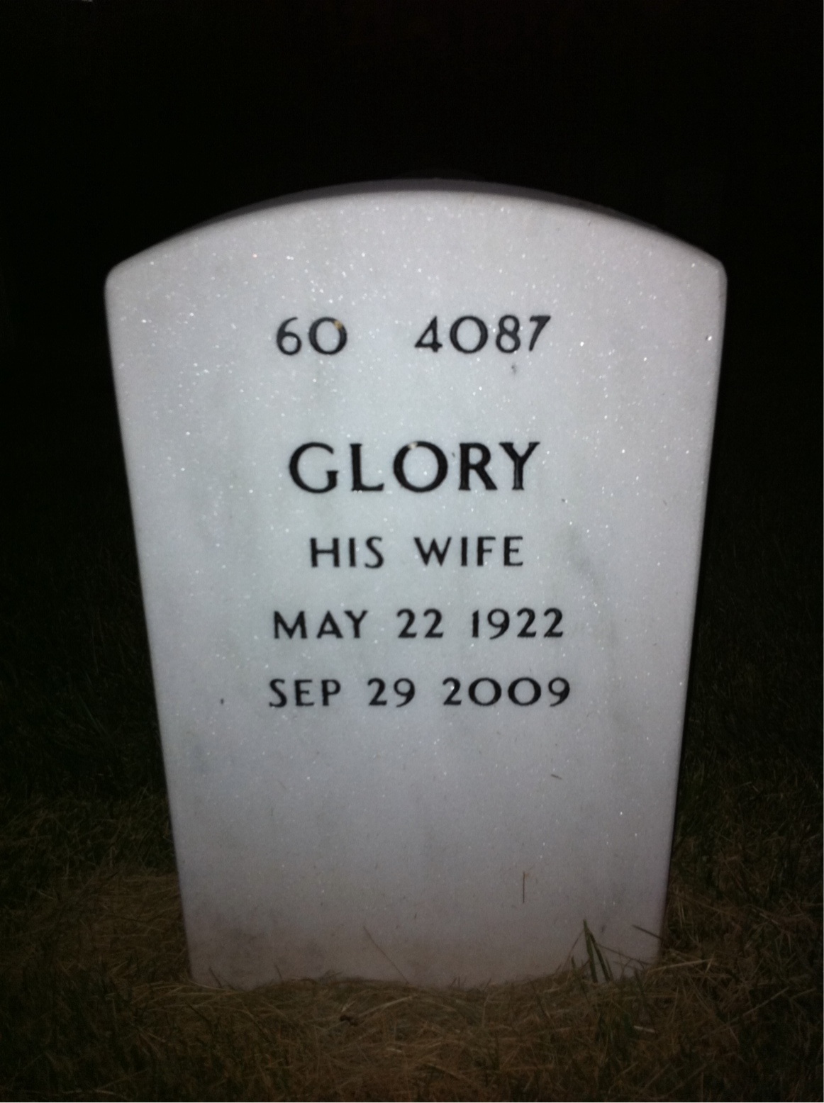 Back of headstone — Henry Sabatier