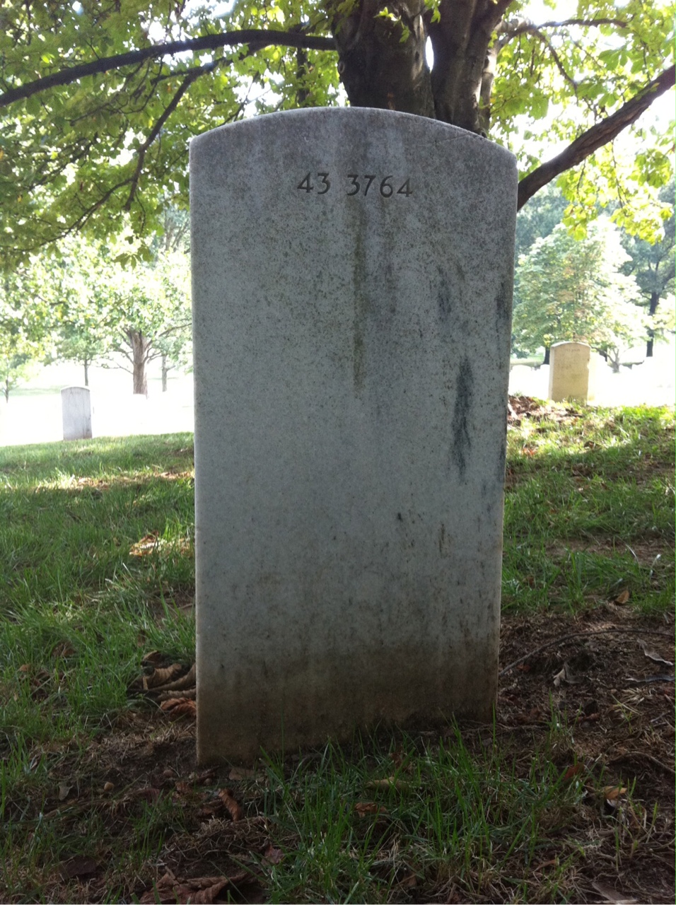 Back of headstone — Joseph Gura