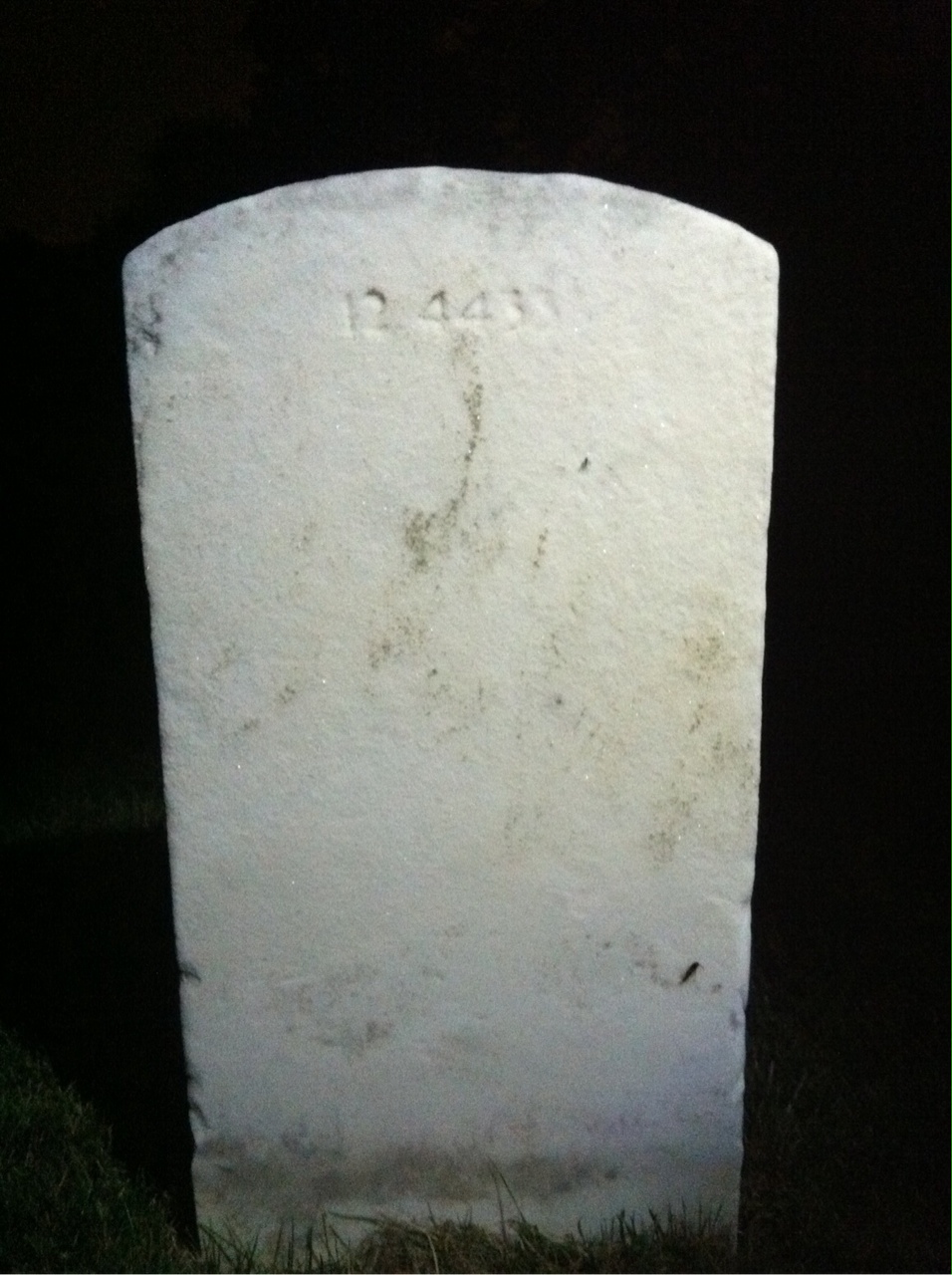 Back of headstone — James Monroe