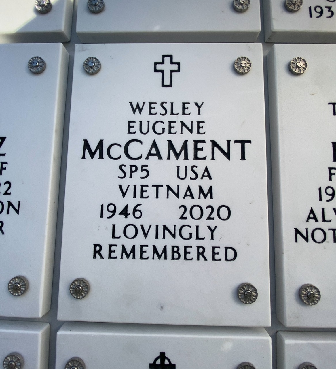 Wesley E Mccament
