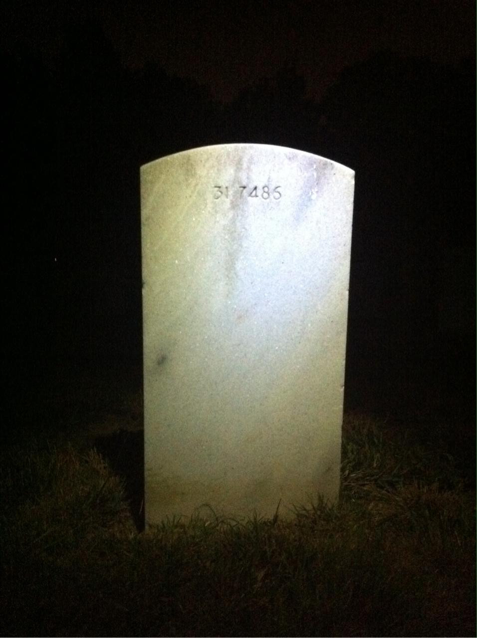 Back of headstone — Geraldine Baultrip