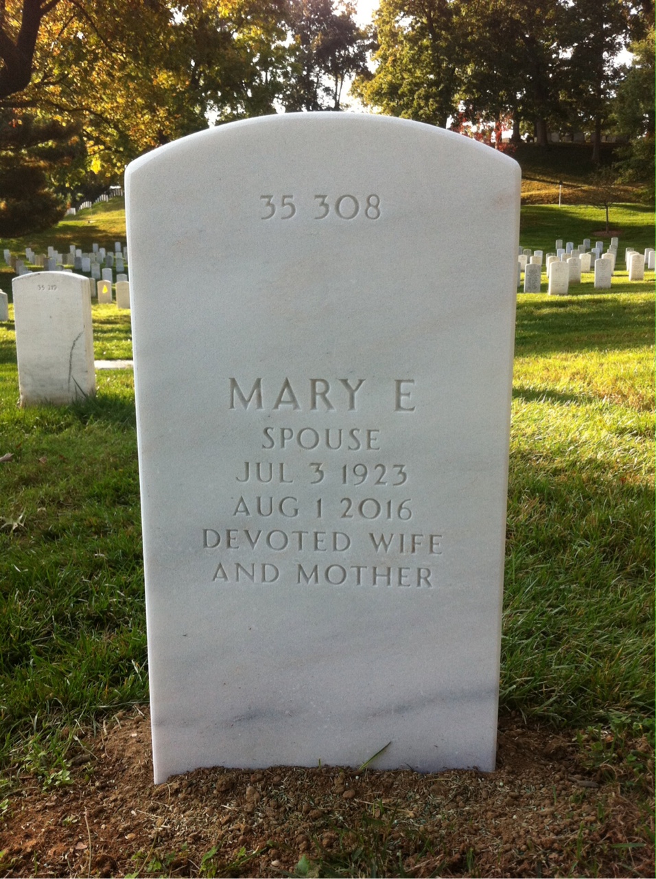 Back of headstone — Henry Pickerel