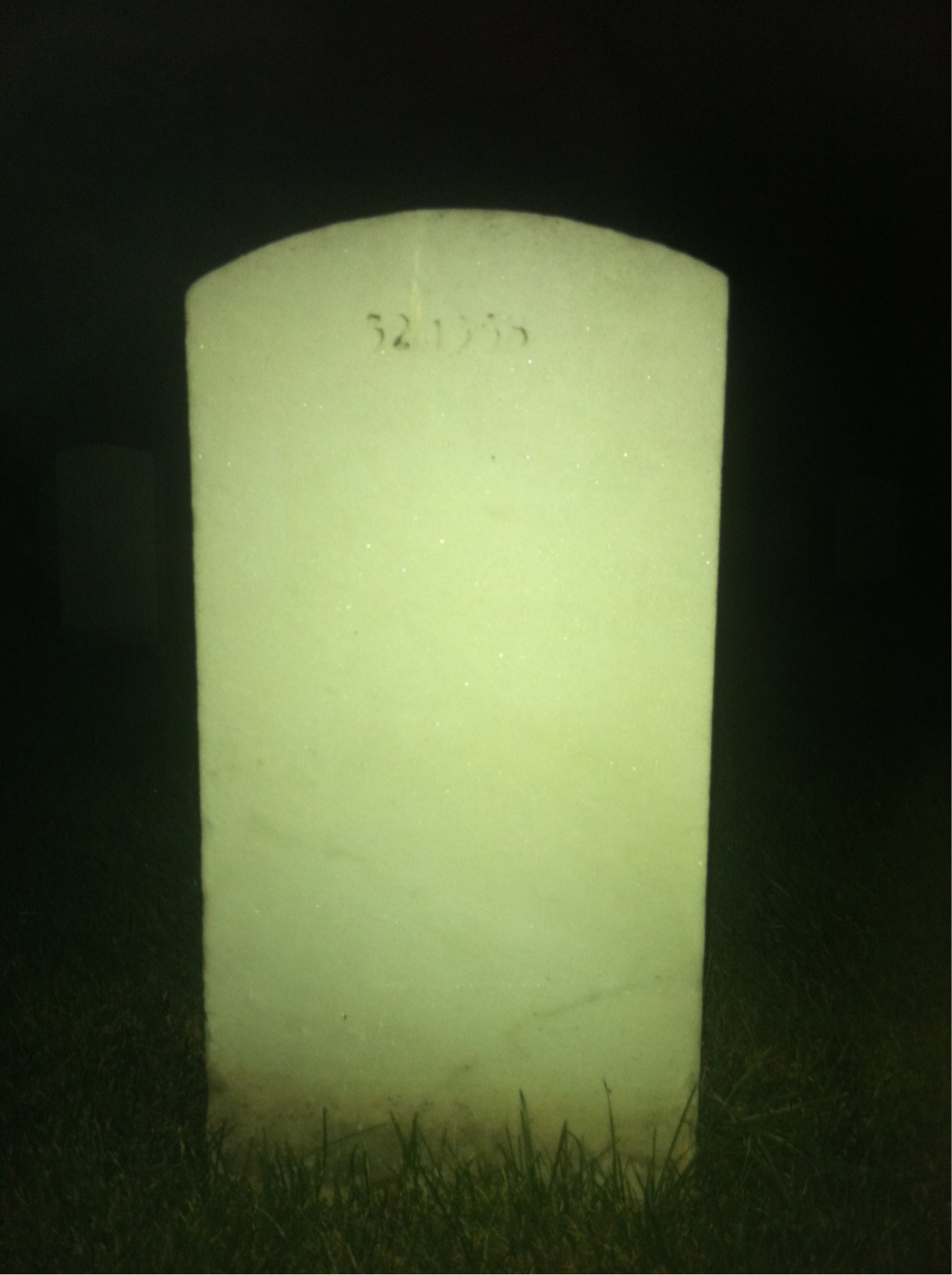 Back of headstone — Edward Bradbury