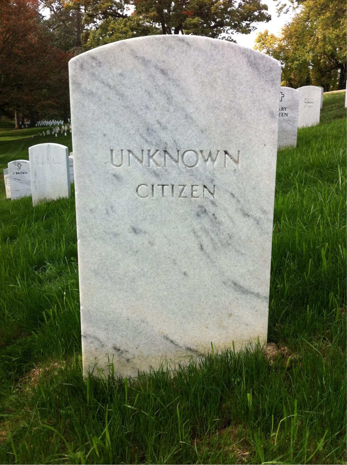 Headstone of Unknown Unknown