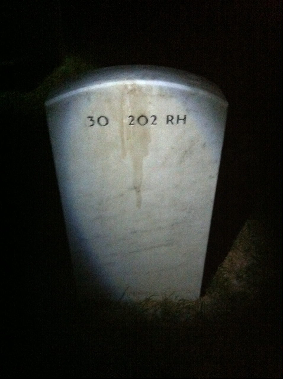 Back of headstone — Chris Gonzales