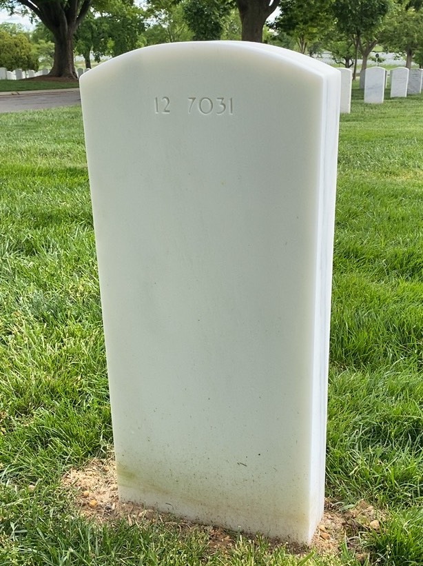 Back of headstone — Paul Aquino