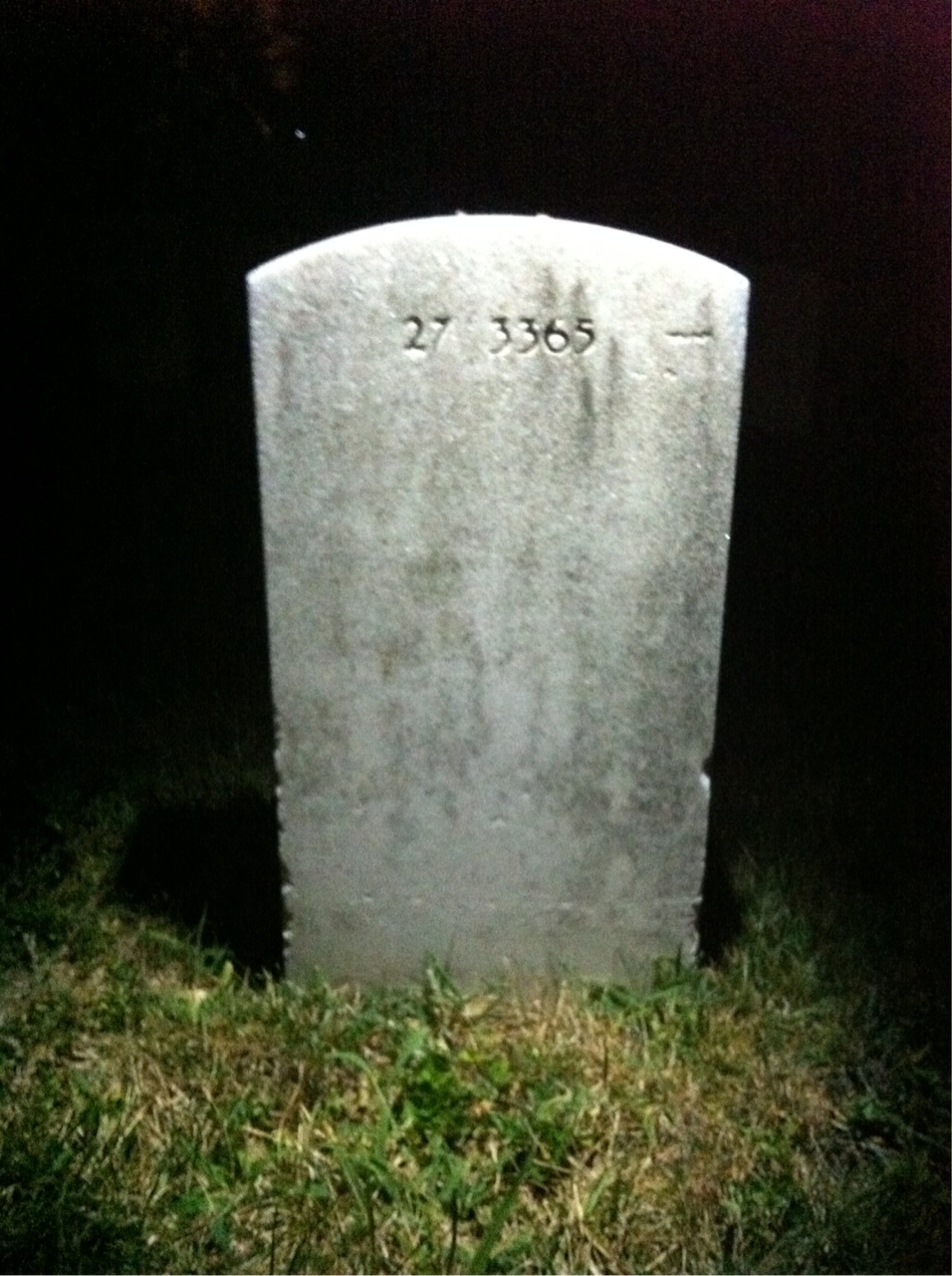 Back of headstone — Margaret Murphy