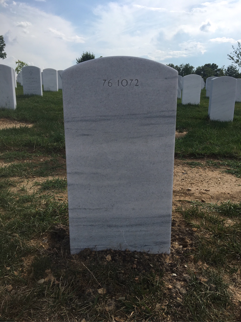 Back of headstone — Timothy E Whelan