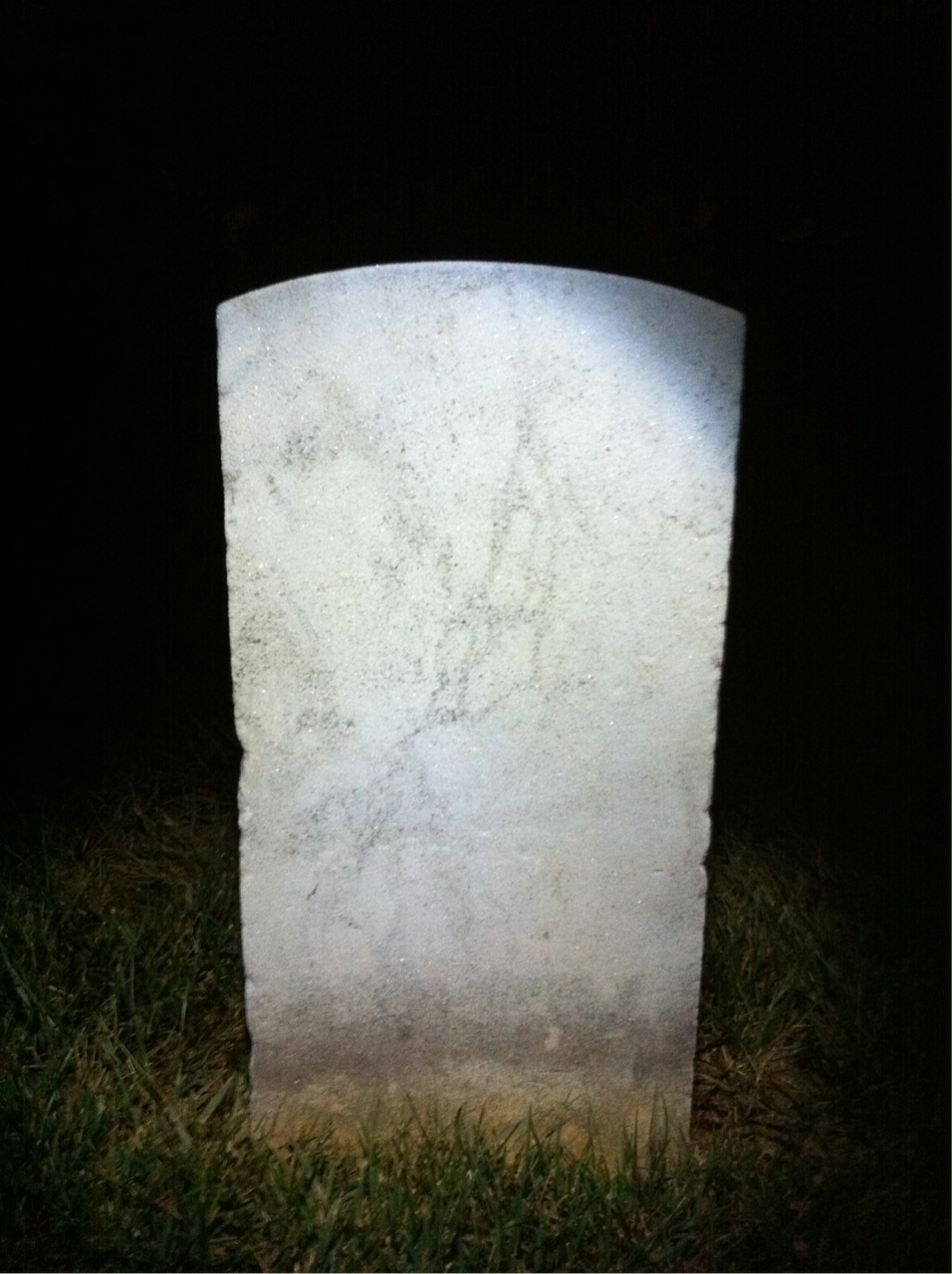 Back of headstone — Ramsey Miller