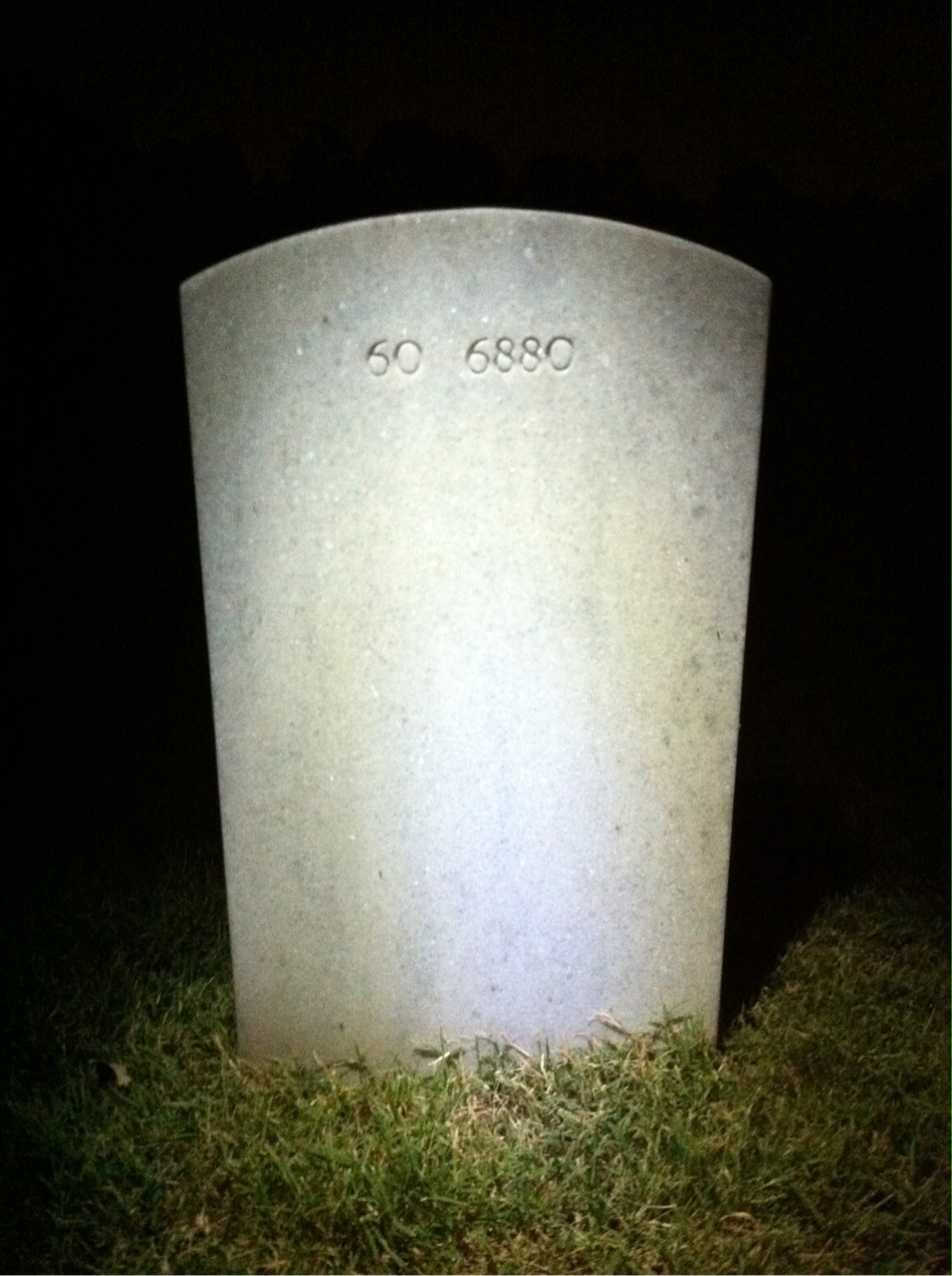 Back of headstone — Stephen Asbill