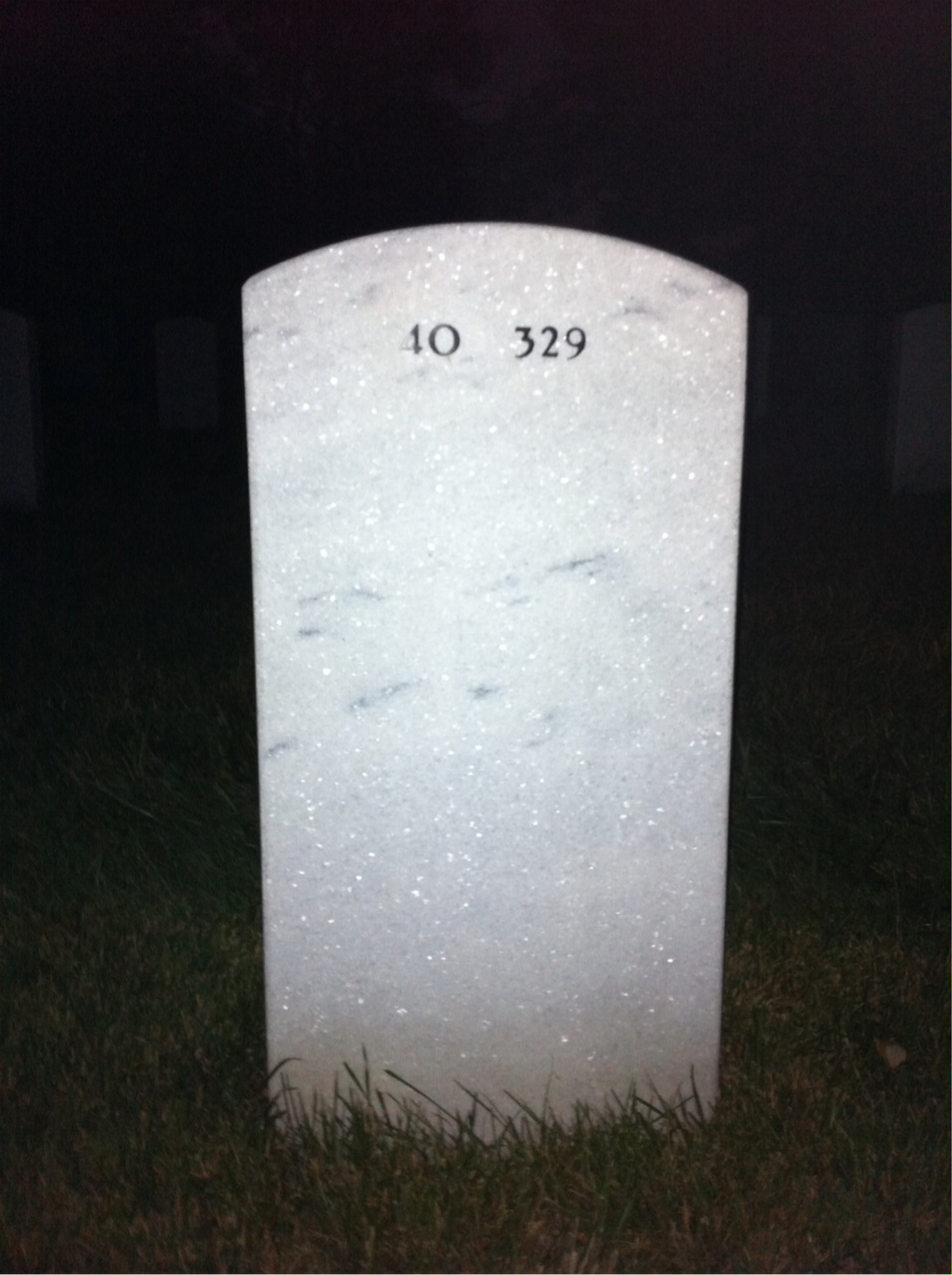 Back of headstone — William Bartlett