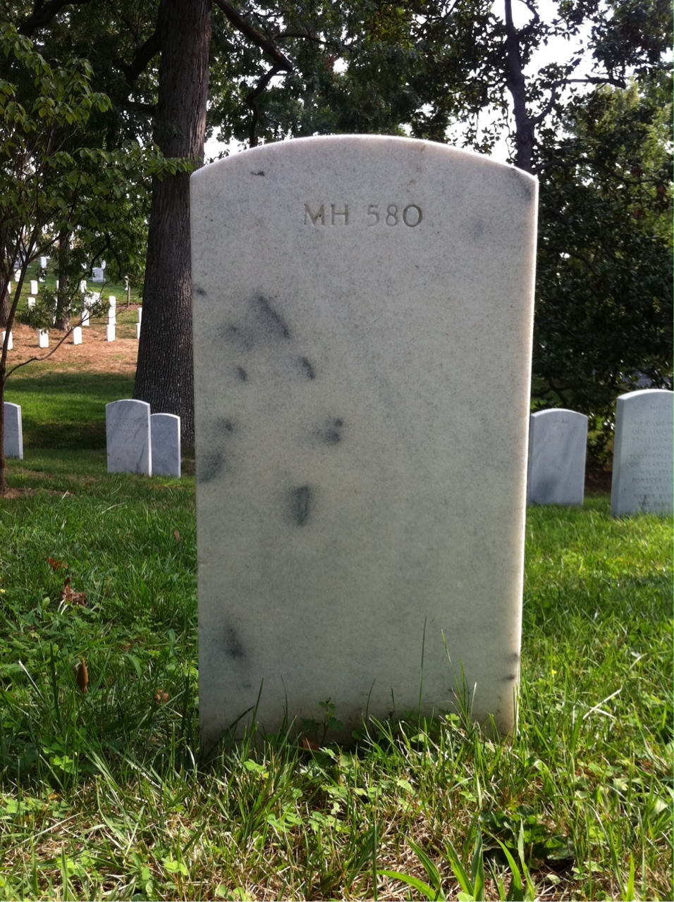 Back of headstone — Francis Poe