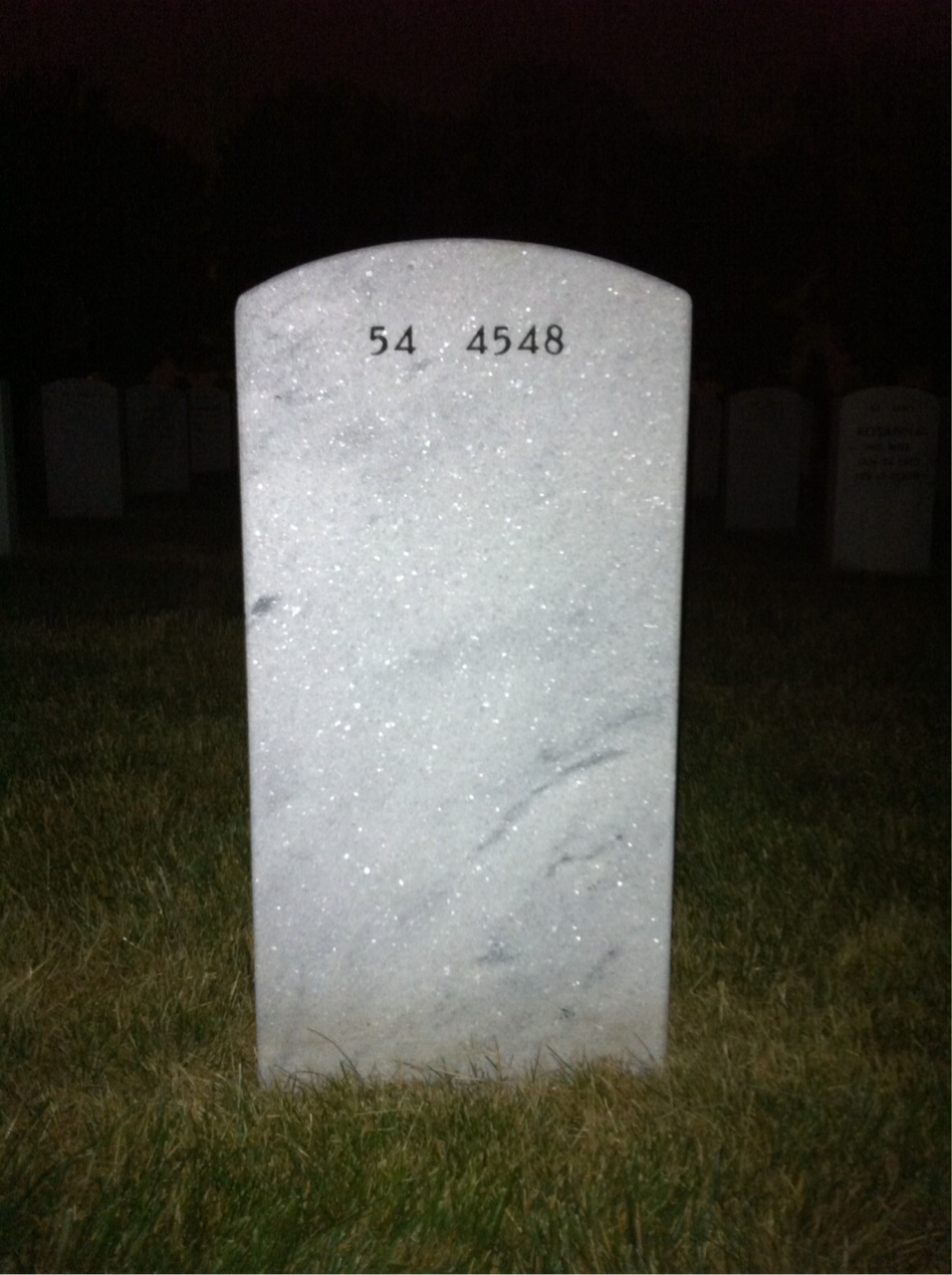 Back of headstone — Claude Edwards