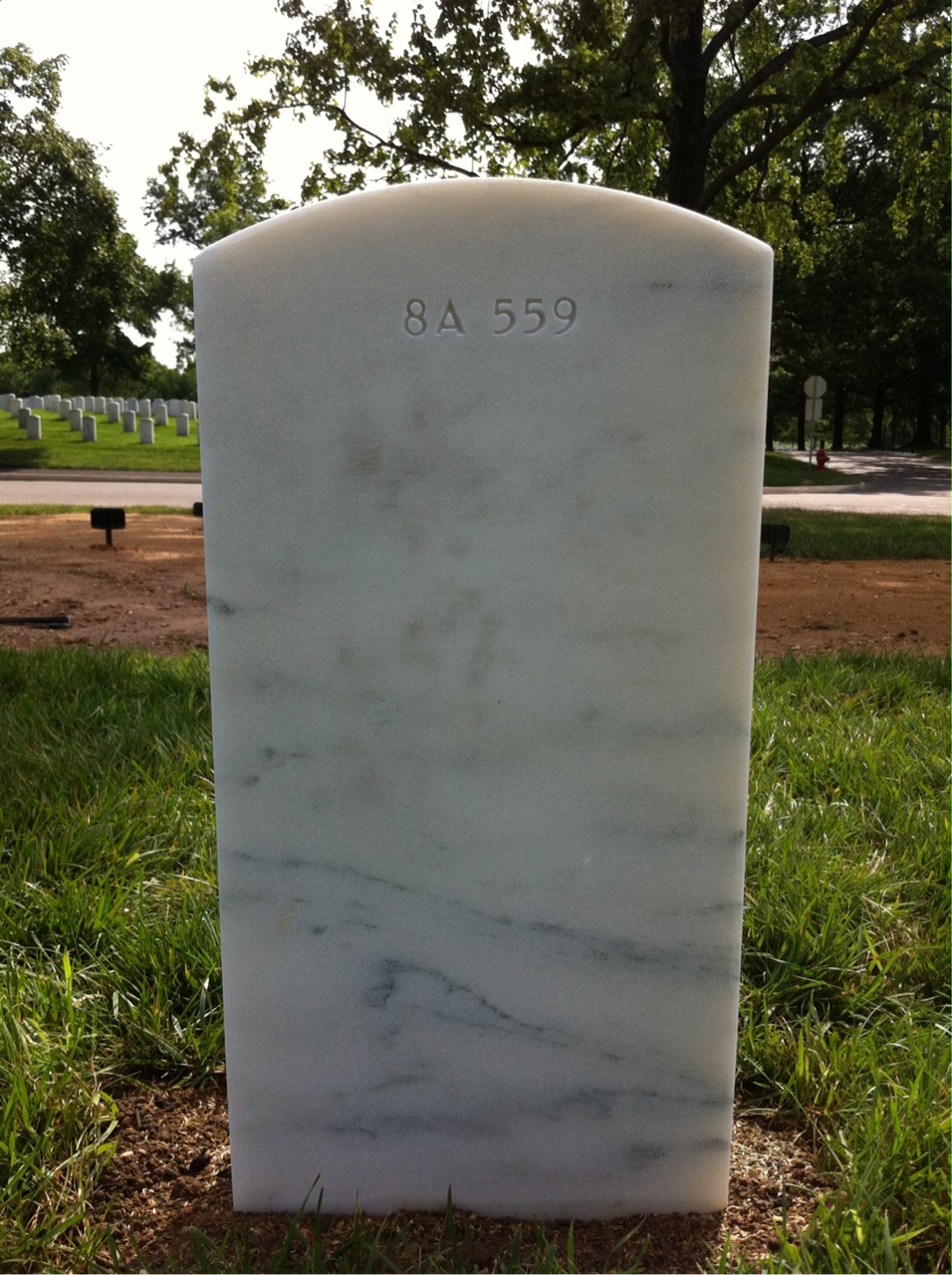 Back of headstone — Jon Ault